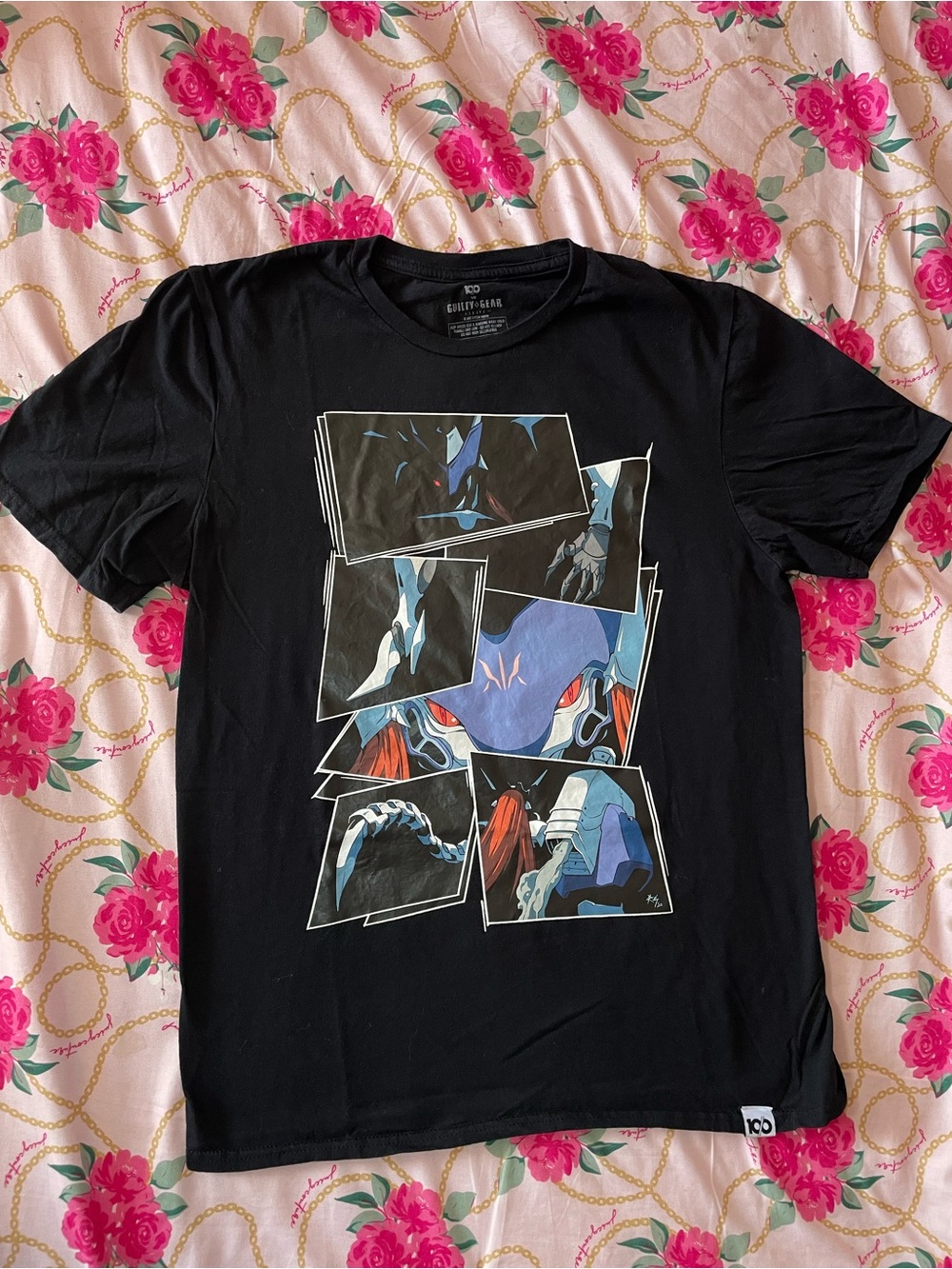 Guilty Gear x 10/O Black Graphic Panel Short-Sleeve Tee